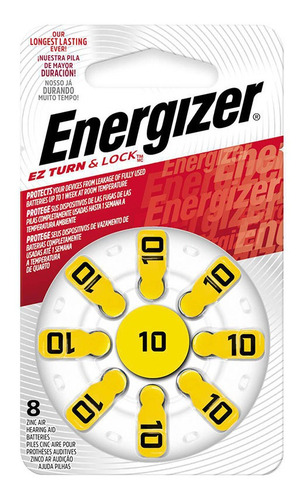 Pack De Pilas Energizer Az10dp-8 1.4v 8 Unidades
