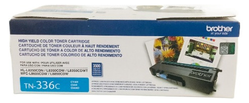 Tn-336c Toner Brother Cyan Nuevo Original Alto Rendimiento