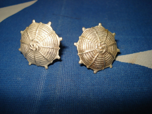 Pin Metalico X2 Ejercito Argentino Charretera Plateado! 