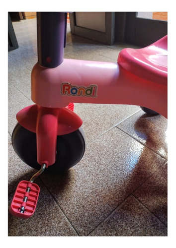 Imagen 5 de 7 de Triciclo Infantil Rondi - Con Barra - Rosa