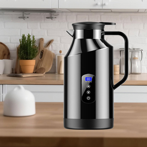 Hervidor De Agua Eléctrico Para Coche De 1200 Ml Con Base