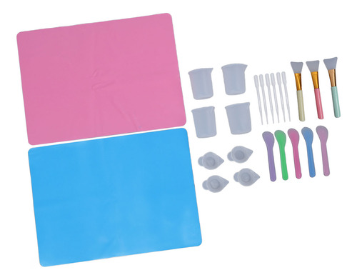 Juego De Tazas Medidoras De Silicona Para Mezclar Tazas Disp