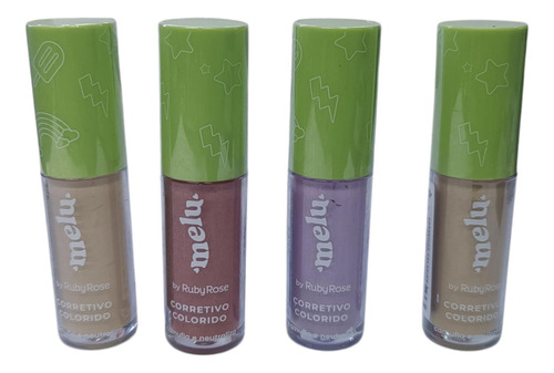 Corrector Liquido Neutraliza Manchas, Melu By Ruby Rose 4 Pz Varios