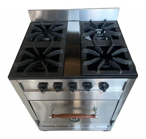 Cocina Industrial Pevi 4 Hornallas 70cm. Ahora 12 18