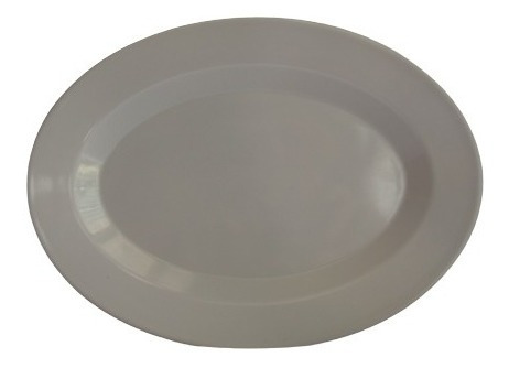 Imagen 3 de 3 de Plato Ovalado Pequeño De Melamina De 25cm
