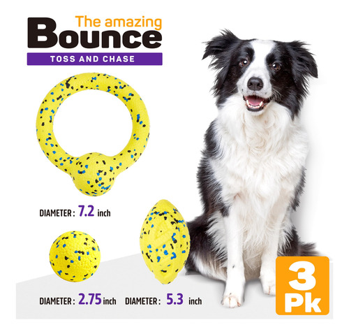 Pelotas De Tenis Kimee Chew Toys Para Perros Agresivos, 3 Un