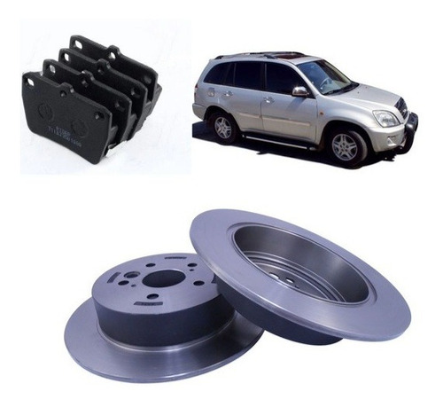 Kit Discos + Pastillas De Freno Para Chery Tiggo 1.6 / 2.0