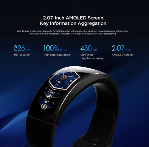 Amazfit X Smartwatch Modelo X Tela Curva Amoled Xiaomi