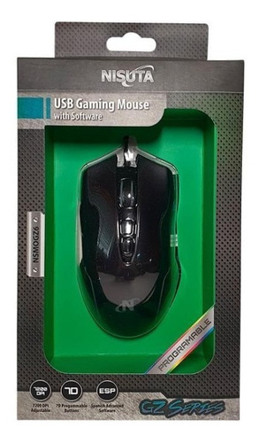 Imagen 4 de 4 de Mouse Gamer Nisuta 7200 Dpi Ns-mogz6