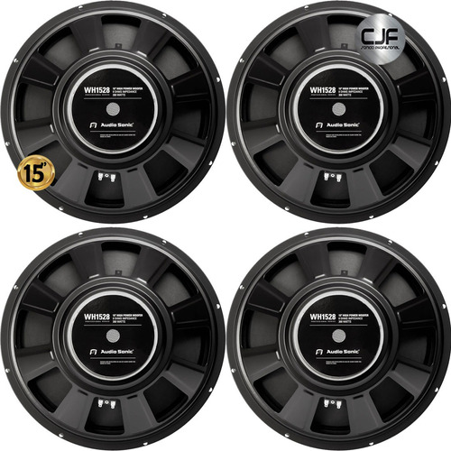 4 Parlante 15 Woofer 300w Audiosonic Wh1528 8 Ohm Bob 2 Cjf 