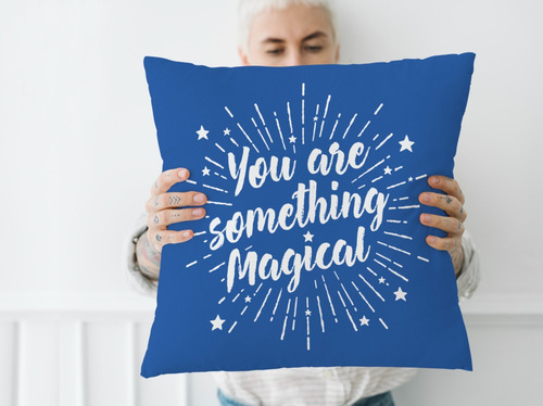 Cojin De Regalo Sorprendeme - Colección Pride Lr Azul Claro Lentejuela Detrás