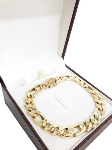 Pulseira Grumet 3x1 15 Gramas 9mm Ouro 18k