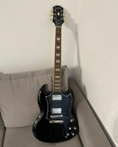 Guitarra Eléctrica Epiphone Sg Standard Ebony Color Negra Diestro