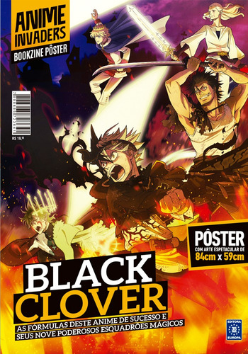 BlackClover - Superpôster Anime Invaders, de Editora Europa. Editorial Editora Europa Ltda., capa mole em português, 2021
