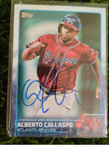 2015 Topps Alberto Callaspo #543 Autografiada 