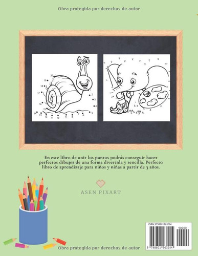 Libro: Une Los Puntos Animales: Libro De Unir Puntos Niño...