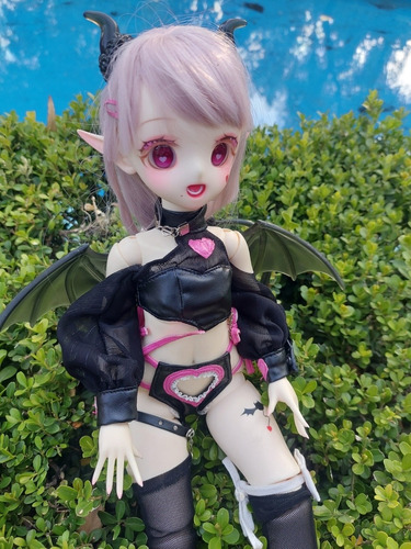 Muñeca Bjd 1/4, Cambio De Ojos Y Peluca (Usado)