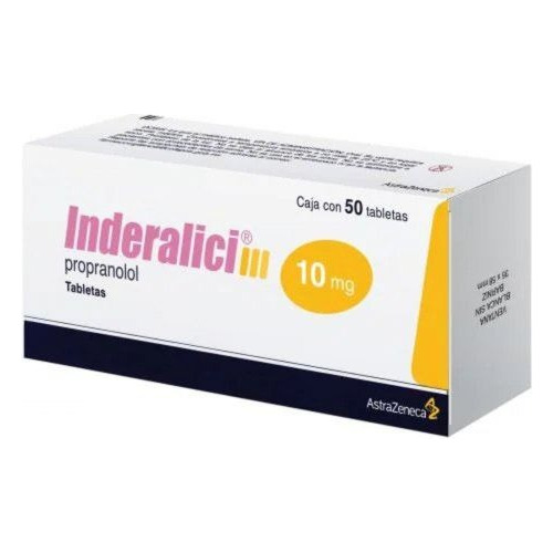 Inderalici Propranolol 10 Mg Con 50 Tabletas