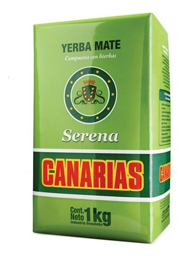 Erva Mate Chimarrão Canarias Serena 1kg Uruguaia Importada