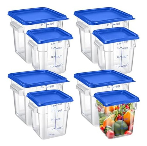 Juego De 8 Recipientes De Almacenamiento De Alimentos Para N