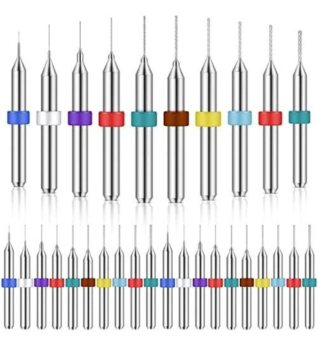 Juego De 30 Brocas De Microbrocas De Carburo De Tungsteno Co