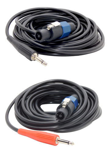 Cable  Bafle Speakon A Plug Para Bafle X 10 Mts X 2 Unidades