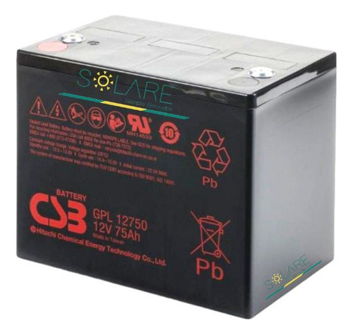 Bateria Sellada Csb 80ah 12v