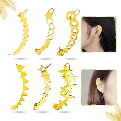 Aro Ear Cuff Solitario Oreja Pasantes Uno Modernos Trepador