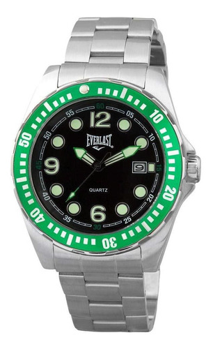 Relógio Everlast Esportivo E473 Calendário Pulseira Aço