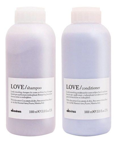 Davines Love Smoothing  Dúo Shampoo + Acondicionador 1l