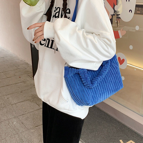 Bolso De Mano Dheld Diagonal Pequeño De Pana, Bonito Bolso D