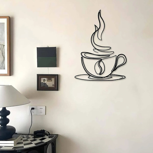 Letrero Metálico Café Vintage - Decoración Para Cafeterías