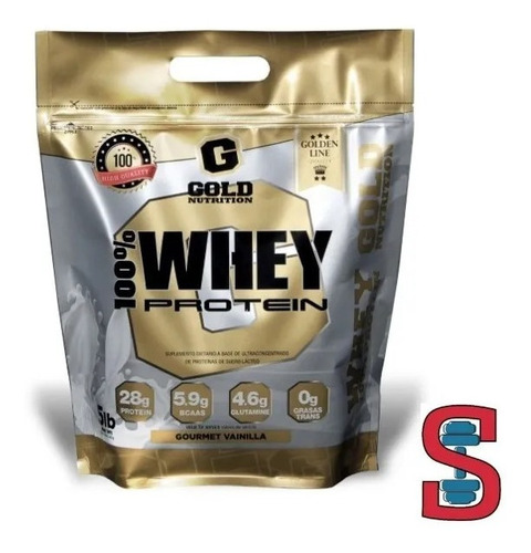 Imagen 1 de 2 de Whey Protein  100%  5lbs  Gold Nutrition. Outlet
