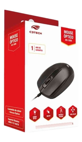 Mouse Óptico C3tech Ms30bk 