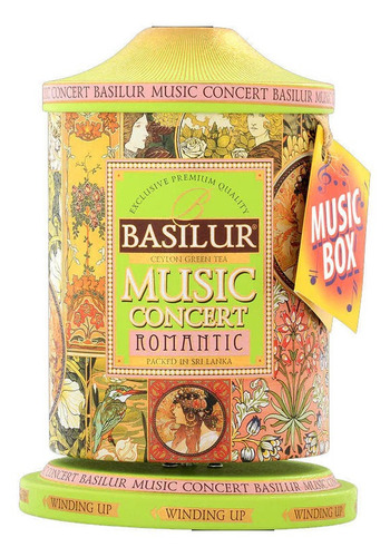 Te Verde Frutas Basilur Carrusel Musical Romantic 20 Bolsas