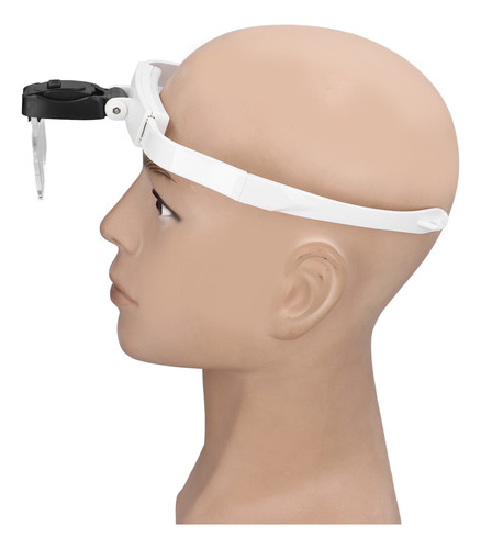 Lupa De Cabeza Recargable Plegable Manos Libres Diadema Led