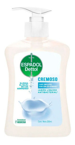 Jabon Liquido Antibacterial Cremoso Espadol 220ml