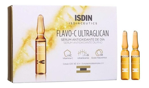 Sérum Flavo-C Ultraglican Isdin día de 2mL- pack x 10 unidades