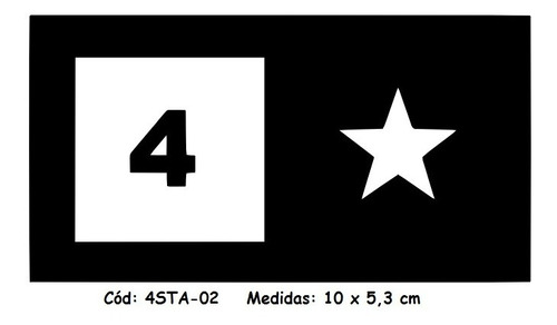 Adesivo Marca Skate 4 Star Fourstar Sk8 Skatista - 4sta-02