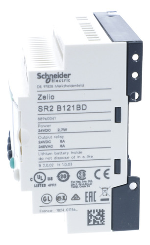 Sr2b121bd Plc Compact Smart Relay, Zelio Logic Sr2 Sr3, 12