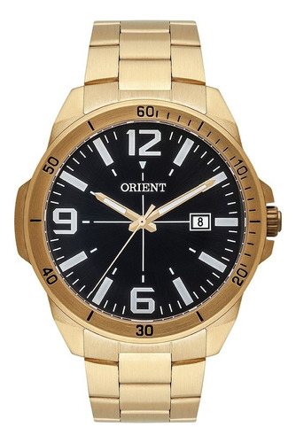 Relógio Orient Masculino Dourado Mgss1211 P2kx