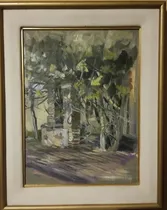 Comprar Oleo Cuadro Paisaje Aljibe Patio Antiguo, Del Pratti, Unico!
