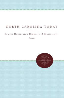 Libro North Carolina Today - Hobbs, Samuel Huntington, Jr.