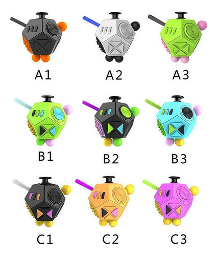 2 Divertidos Juguetes Sensoriales En Forma De Cubo Para Aliv