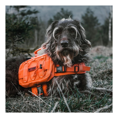 Onetigris Mochila Para Perros Medianos Y Grandes, Arnés De Naranja.
