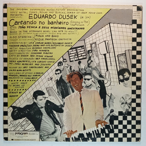 Lp Eduardo Dusek - Cantando No Banheiro (Usado)