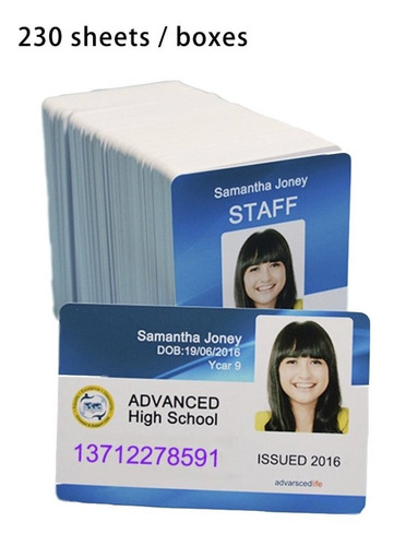Blanco De Inyección De Tinta Imprimible En Blanco Pvc Tarjet