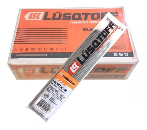 Electrodos Soldar Lusqtoff De 2mm X 25 Kg 6013 Punta Azul