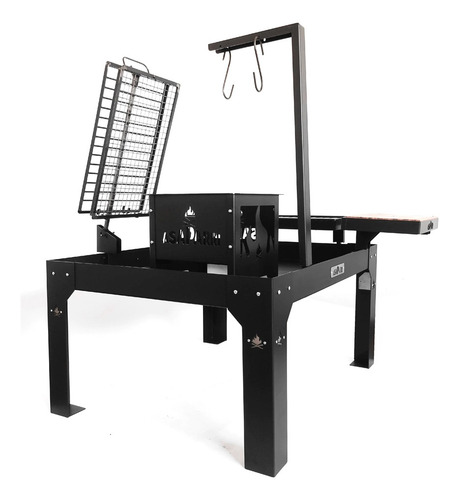 Parrillero Fogon Asaparri Completo + Accesorios 120x90x60cm