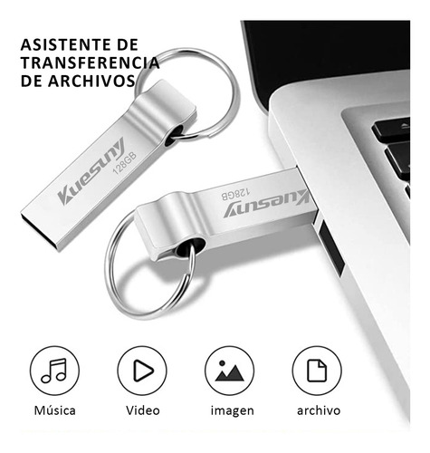 Kuesuny Memoria Usb 128gb Alta Velocidad 3.0 Usb Flash Drive 1 unidad